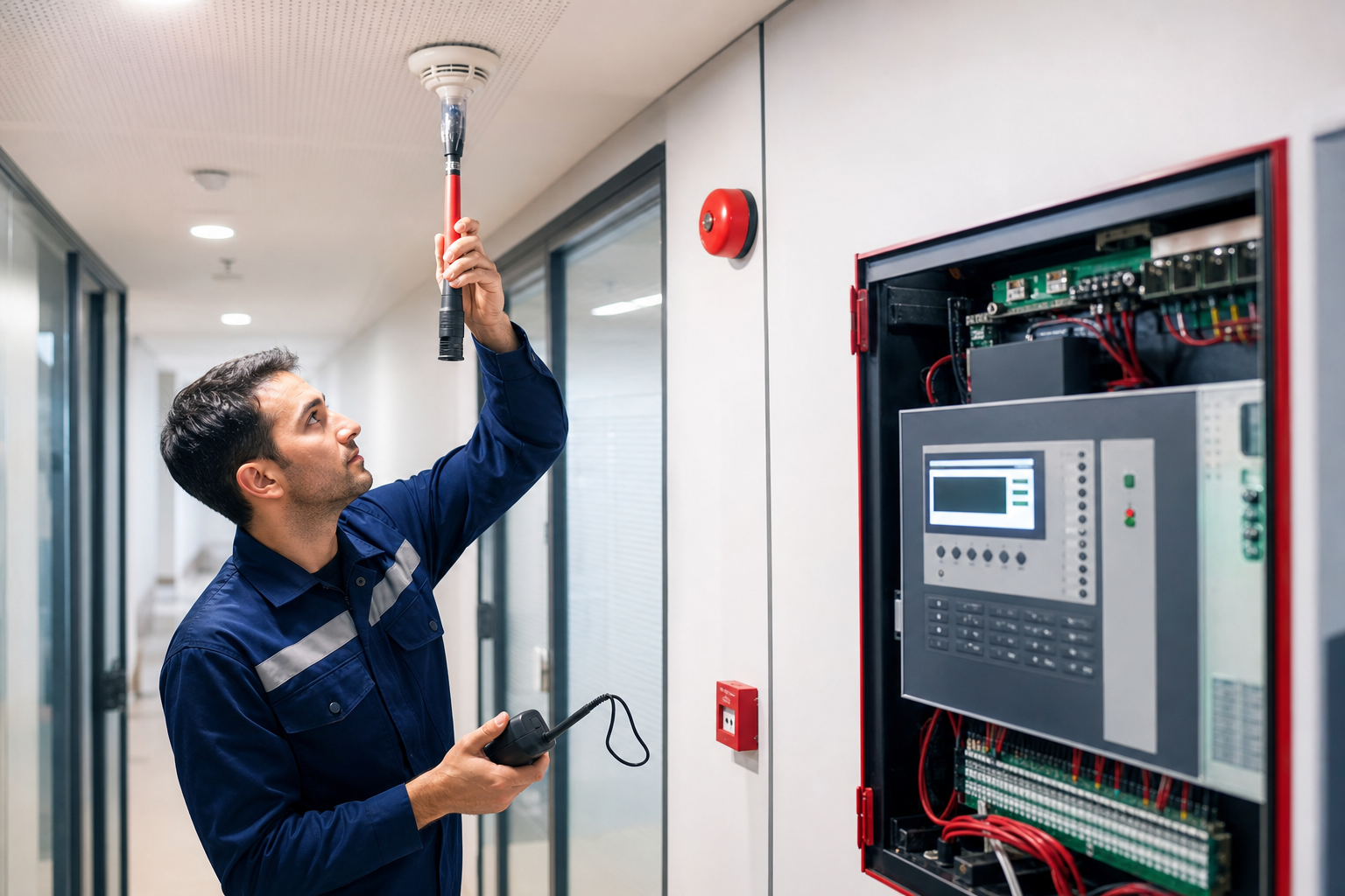 Fire alarm system installation for commercial building safety