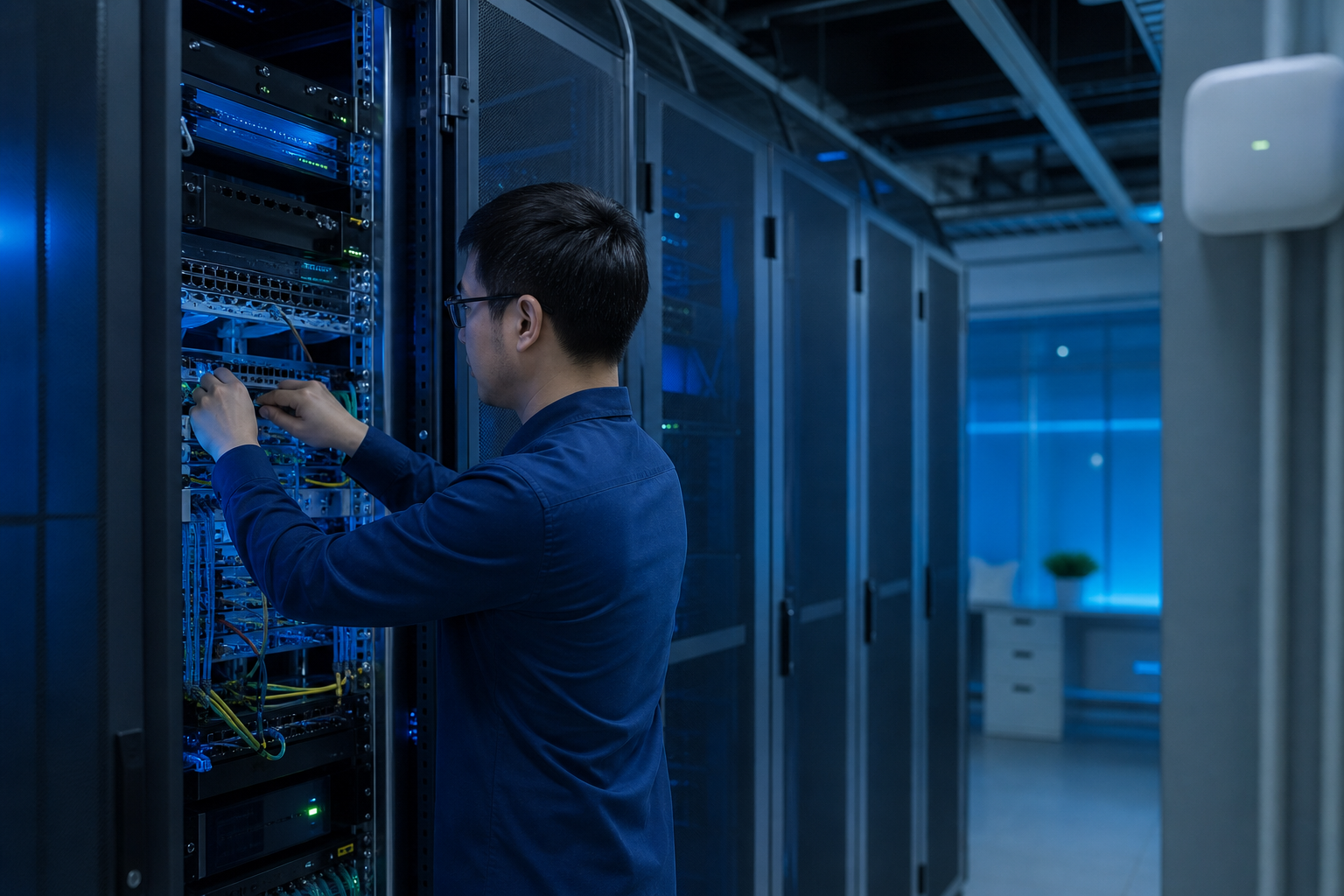 Business networking solutions with structured cabling and WiFi setup